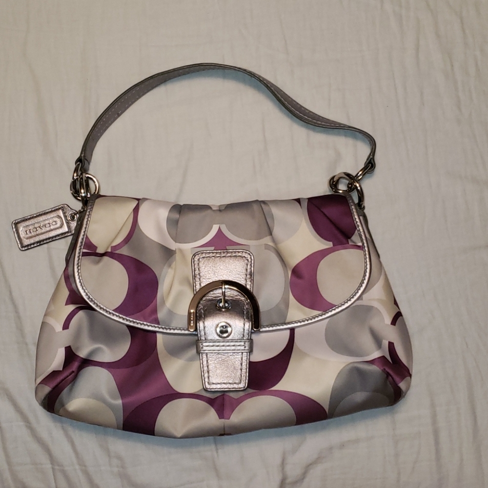 Coach Art Scarf Print Soho Purse